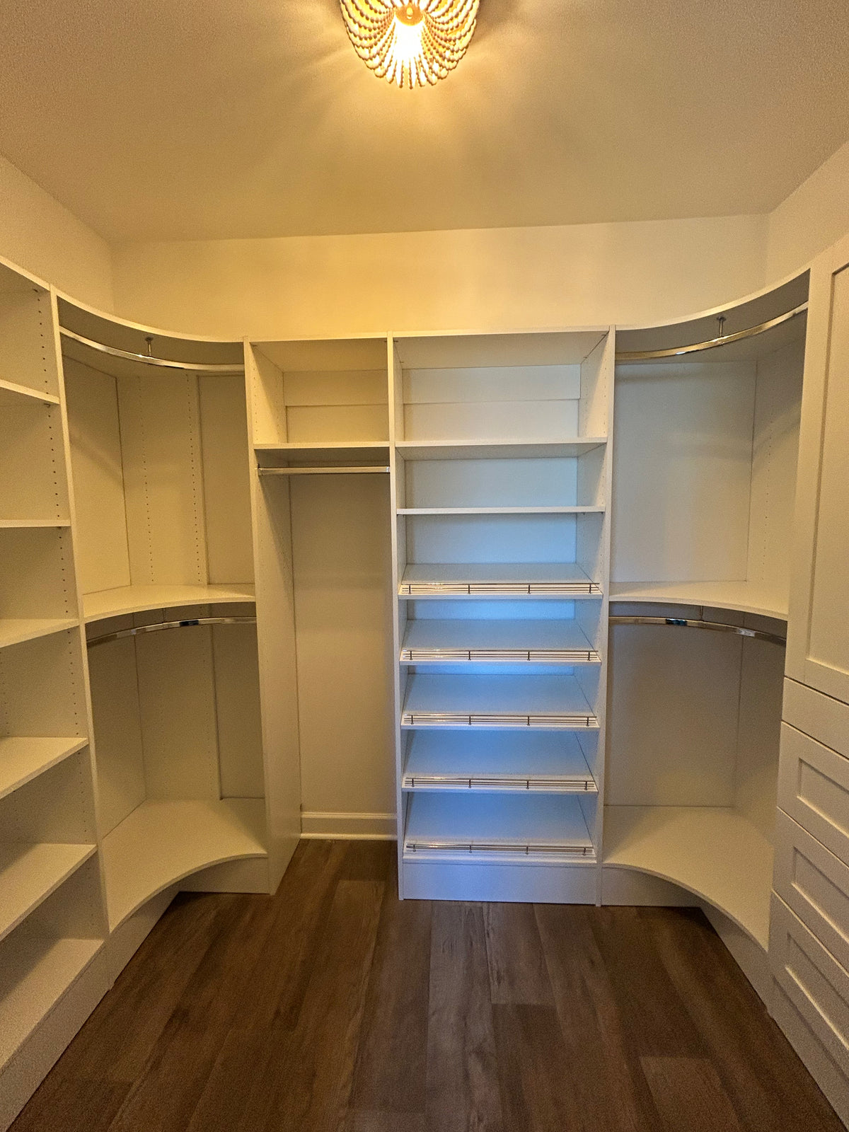 Closet after renovation by Creative Carpentry